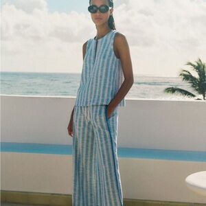 ME & EM Textured Stripe Track Pant and Co-ord. Top—All you need for summer!